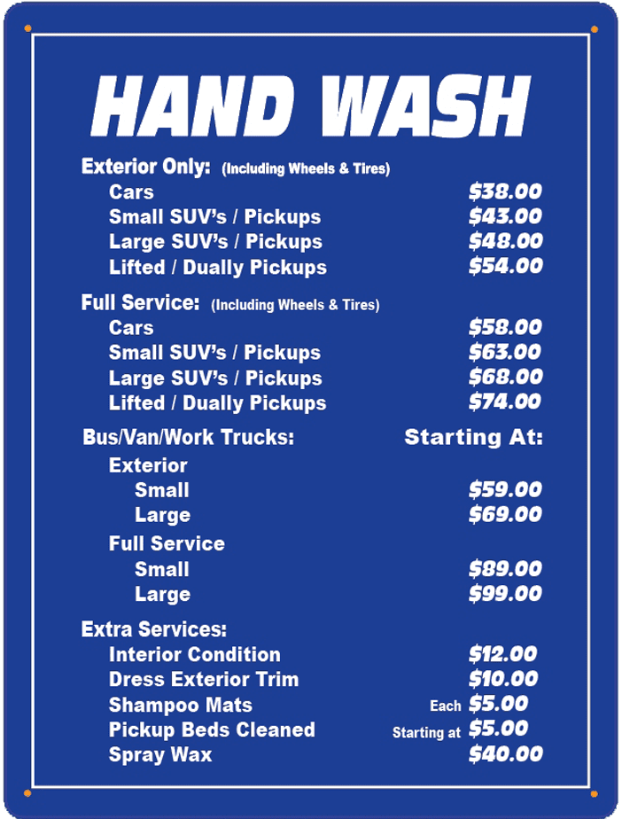 Hand Wash Updated Price List